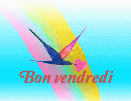 Gif animé Bon vendredi oiseau